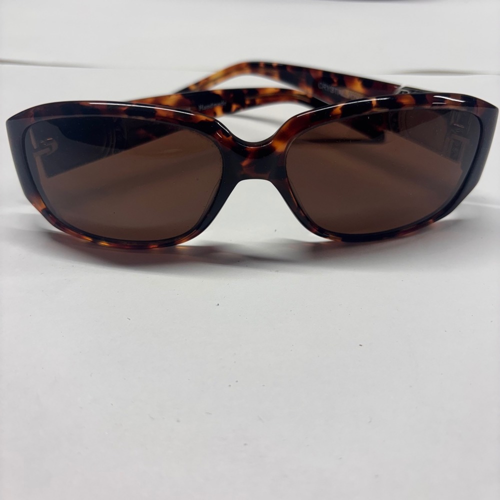 Brighton Crystal Voyage Tortoise Sunglasses Brown Tinted Crystal Temple Handmade